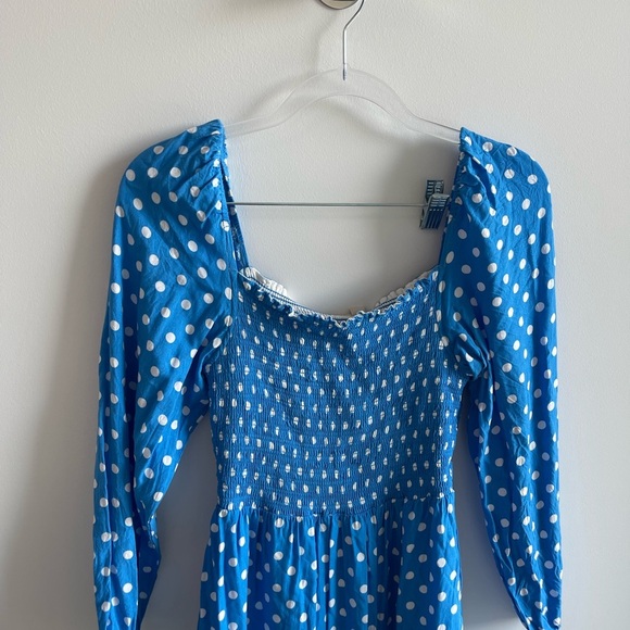 Dolan Blue Polka Dot Women's Dress - Picture 3 of 7